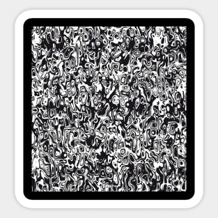 Black and white pattern Sticker